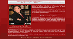 Desktop Screenshot of abogadadeinmigracionperu.com